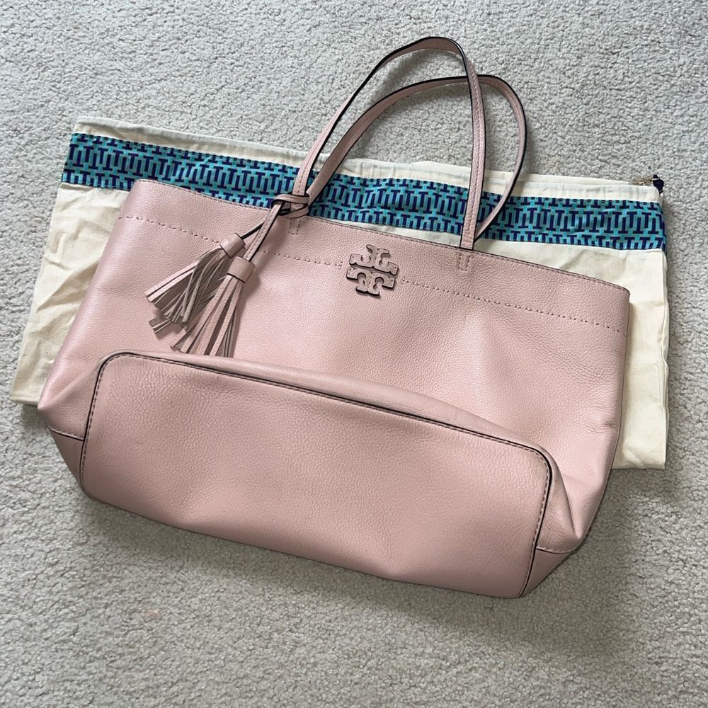 Pink Tory Burch McGraw Tote